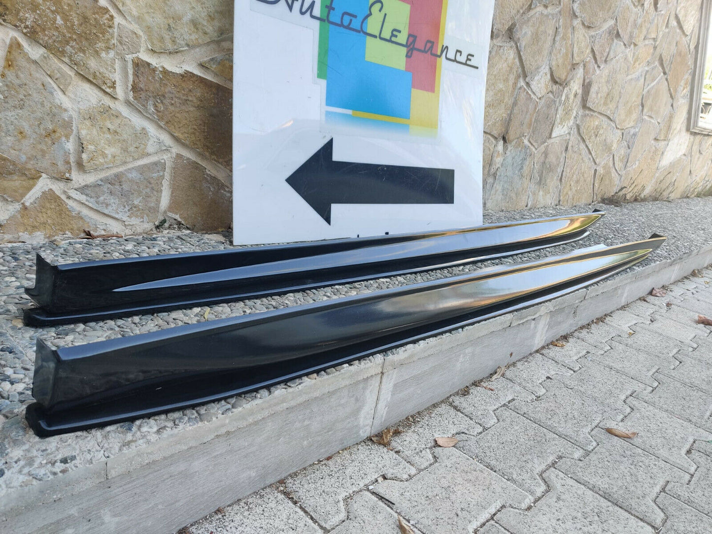 SIDE SKIRTS + FLAPS UNDER SKIRTS FOR AUDI A3 8P SPORTBACK ABS