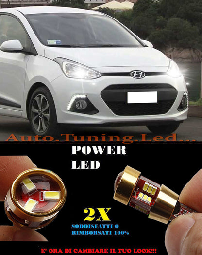LUCI POSIZIONE HYUNDAI i10 2013+ CANBUS T10 BIANCO 27 LED SUPER QUALITA