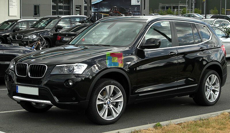 0BMW X3 F25 2010-2014 MODANATURA ANTERIORE CROMATA ADESIVA 3M LOOK M AUTOELEGANCERICAMBI