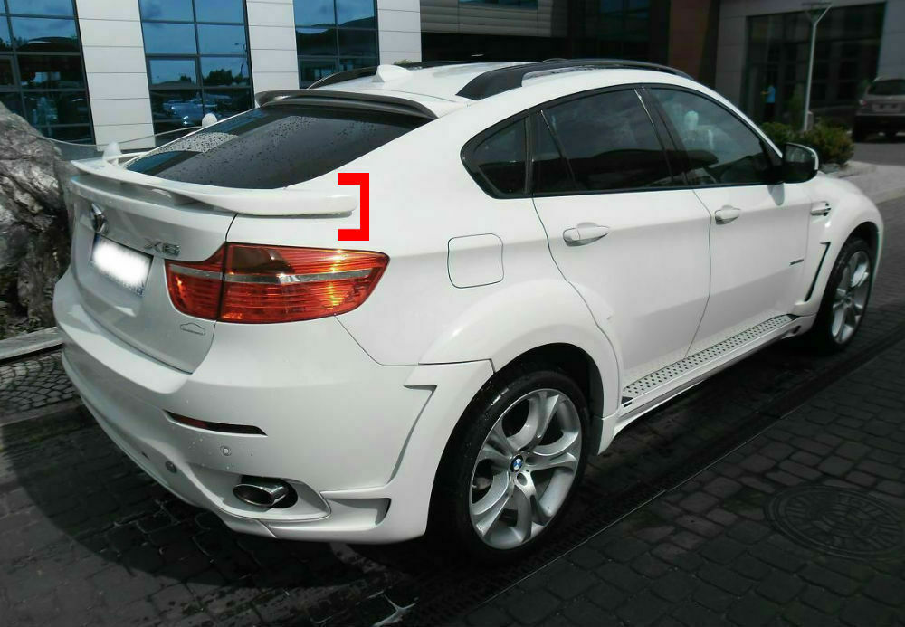REAR BONNET SPOILER BMW X6 E71 E72 2008 - 2014 LOOK