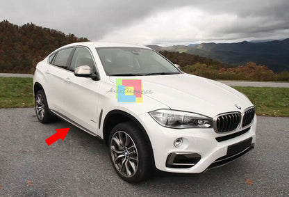 PEDANE LATERALI PER BMW X6 F16 2014+ SOTTOPORTA IN ALLUMINIO TOP QUALITA&apos; .-.