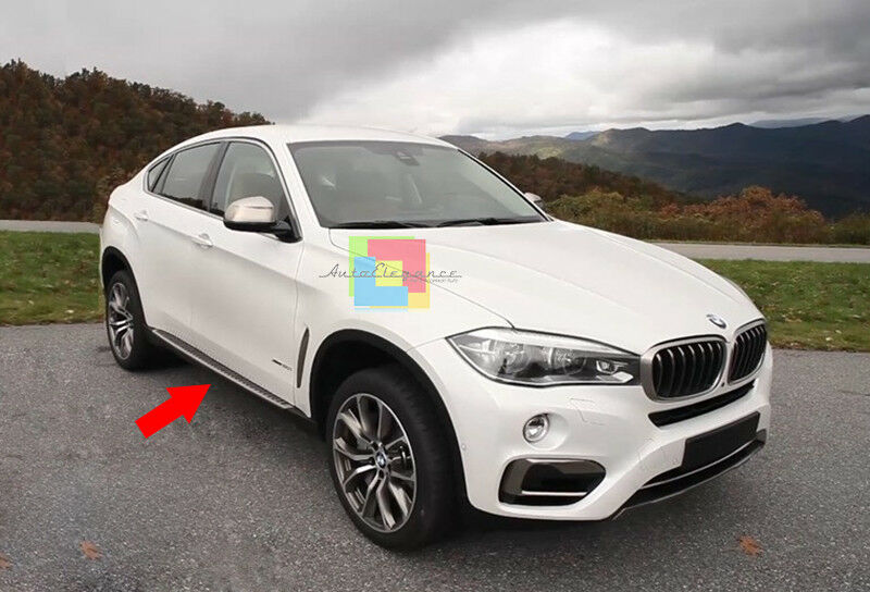 SIDE STEPS FOR BMW X6 F16 FROM 2014+ TOP QUALITY ALUMINUM DOOR SILLS .-