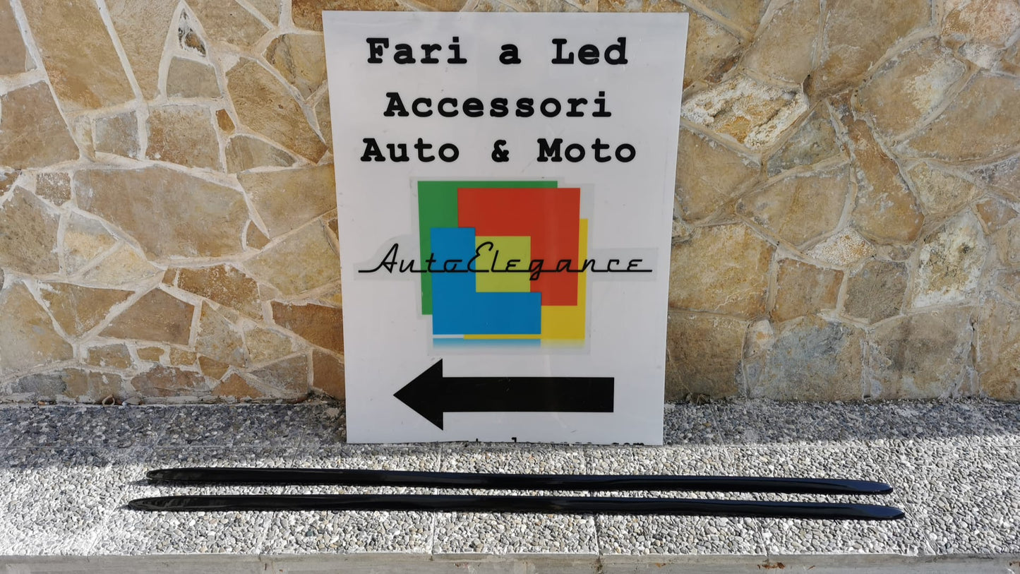 MINIGONNE LATERALI AUDI A5 COUPE SPORTBACK SLINE S5 RS5 ABS NERO LUCIDO