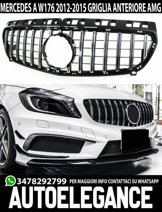 FRONT GRILLE CHROME PROFILES MERCEDES A CLASS W176 2012-2015 AMG GRILLE