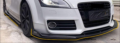 AUDI TT 8J 2006-2014 LAMA SOTTO PARAURTI ANTERIORE SPLITTER ABS CARBON LOOK RS AUTOELEGANCERICAMBI