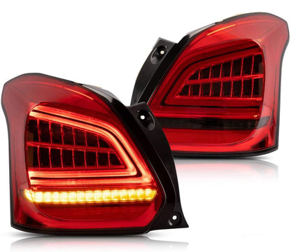 SUZUKI SWIFT V 2018+ FULL LED RED REAR LIGHTS DYNAMIC INDICATORS