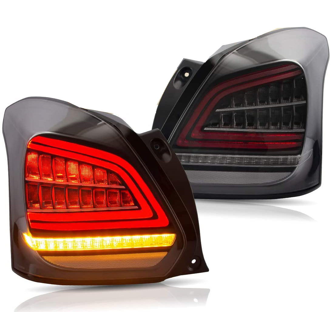 SUZUKI SWIFT V 2018+ BLACK FULL LED REAR LIGHTS DYNAMIC INDICATORS