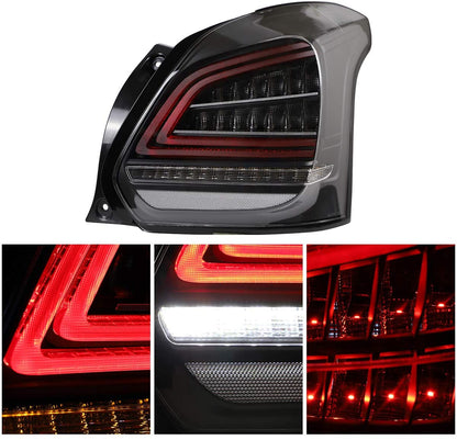 SUZUKI SWIFT V 2018+ BLACK FULL LED REAR LIGHTS DYNAMIC INDICATORS