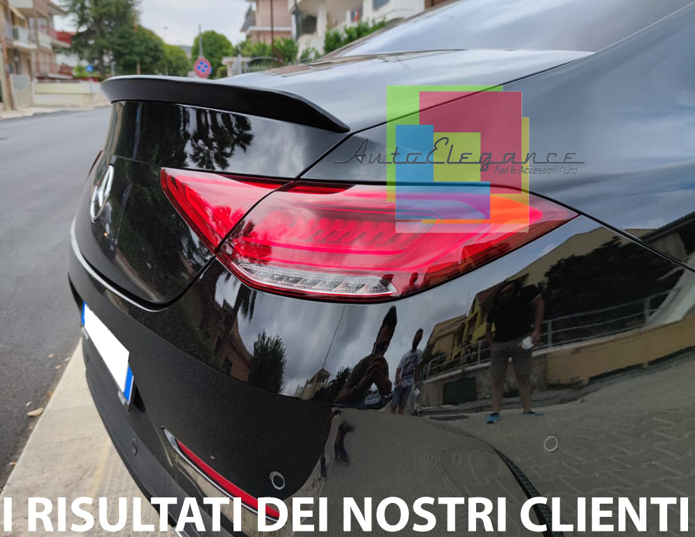 MERCEDES CLS W257 C257 2018+ REAR BONNET SPOILER GLOSS BLACK ABS