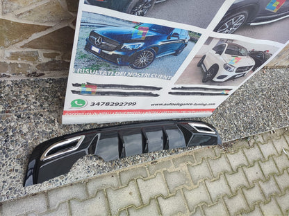 OPEL CORSA D DIFFUSORE SOTTO PARAURTI POSTERIORE NERO LUCIDO ABS 0128