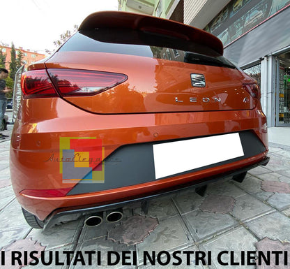 SEAT LEON 5F MK3 RESTYLING 2017+ SOTTO PARAURTI POSTERE ABS DIFFUSORE CUPRA