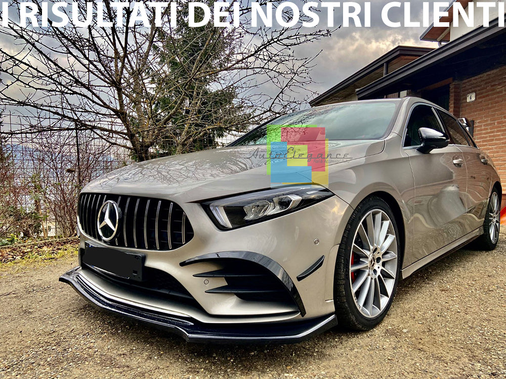 GRIGLIA ANTERIORE MERCEDES CLASSE A W177 2018+ CALANDRA AMG PROFILI CROMO 0067