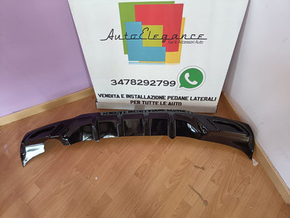 OPEL ASTRA K REAR DIFFUSER GLOSSY BLACK UNDER BUMPER ABS 0312