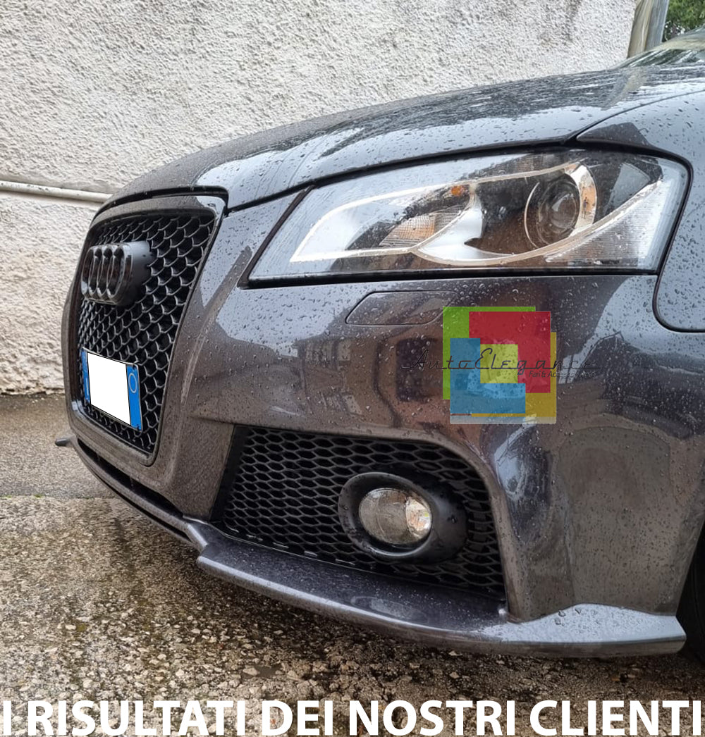 AUDI A3 8P 2008-2012 FACELIFT PARAURTI ANTERIORE ABS DESIGN RS3 AUTOELEGANCERICAMBI