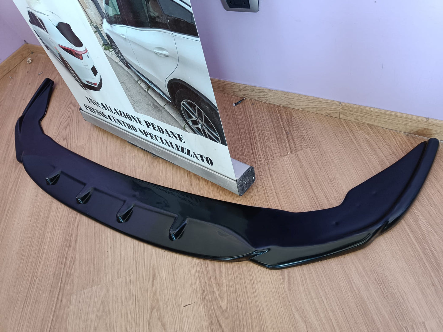 UNDER FRONT BUMPER BMW 2 SERIES F44 M 2019+ ABS GLOSS BLACK SPLITTER 0210
