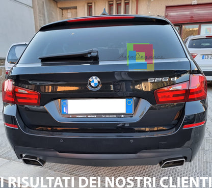 DIFFUSER &amp; EXHAUST TIPPER BMW 5 SERIES F10 F11 2011-2017 LOOK M-Tech 550i