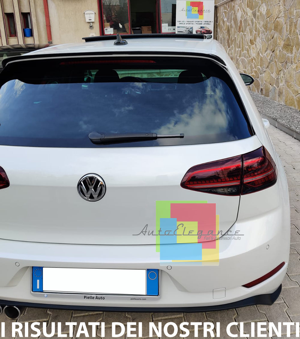 VW GOLF 7 STANDARD 2012-2016 ADDITIONAL REAR ROOF SPOILER ABS LOOK BLACK
