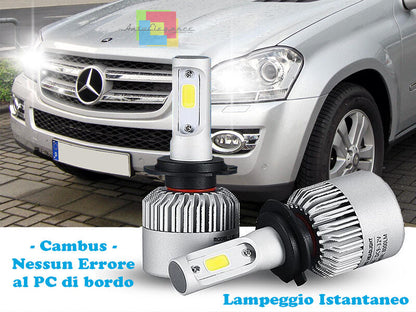 LAMPADE ABBAGLIANTI LED MERCEDES CLASSE GL X164 LAMPEGGIO ISTANTANEO 6000K