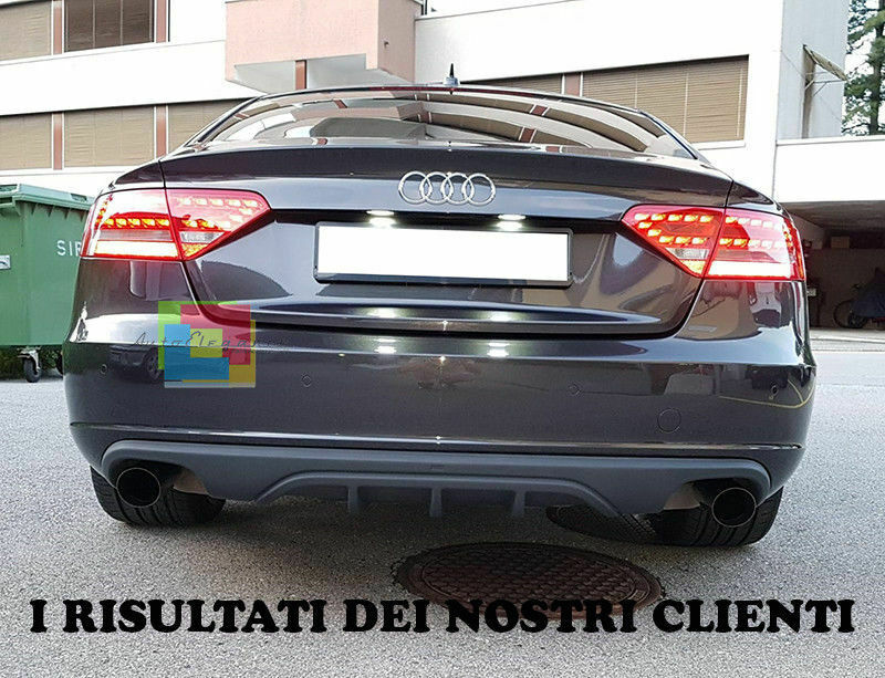 DIFFUSORE S5 PER AUDI A5 8T COUPE 2007 AL 2011 POSTERIORE SOTTO PARAURTI ABT .-