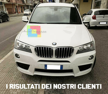 GRIGLIA ANTERIORE BMW X3 F25 2010+ CALANDRA CROMATA - LOOK SPORTIVO