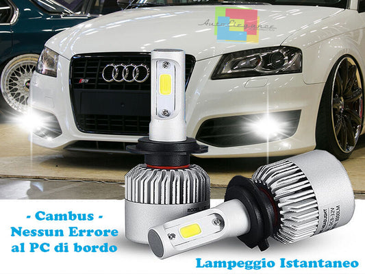 LAMPADE FENDINEBBIA A LED AUDI A3 8P 2008-2012 CAMBUS BIANCO GHIACCIO CREE