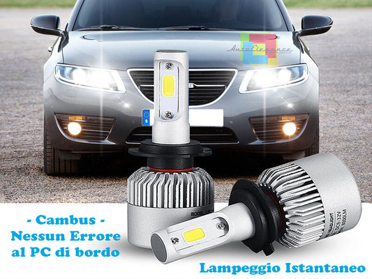 LAMPADE ABBAGLIANTI LED SAAB 9-5 95 2000-2010 LAMPEGGIO ISTANTANEO 6000K