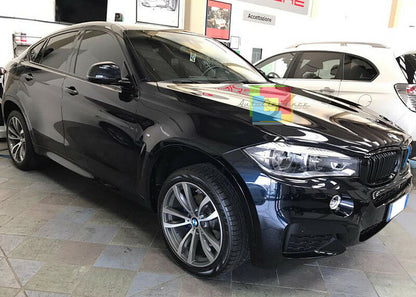 GRIGLIE ANTERIORI BMW X6 F16 2014+ CALANDRA DOPPIA STRISCIA M - MASCHERINA