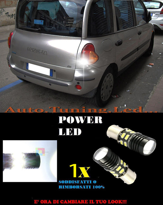 LAMPADA RETROMARCIA A LED P21W BA15 FIAT MULTIPLA 6000K CANBUS NO ERROR