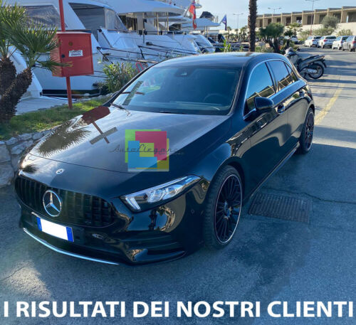 GRIGLIA ANTERIORE NERA MERCEDES CLASSE A W177 2018+ MASCHERINA AMG PANAMERICANA