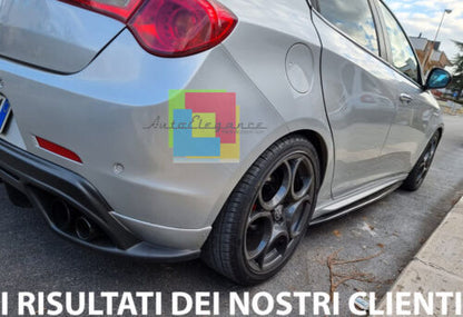 ALFA ROMEO MITO FLAPS SOTTO MINIGONNE ABS NERO LUCIDO SPLITTER AUTOELEGANCERICAMBI
