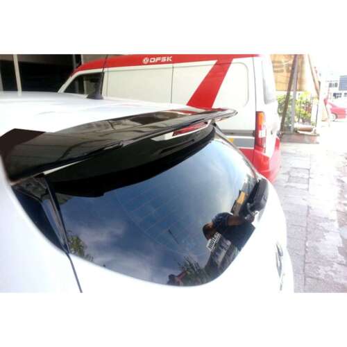 RENAULT CLIO 4 2012-2018 ROOF SPOILER SPORT LOOK ABS GLOSSY BLACK .-