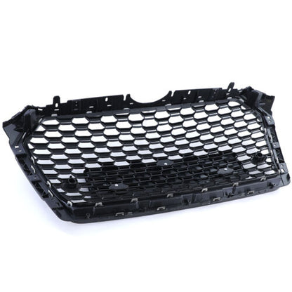 Gloss Black Emblemless Honeycomb Sport Grille for Audi A4 B9 8W 15-19 