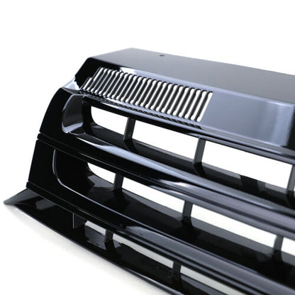 Radiator grille without emblem glossy black for VW Bus T5 Facelift 09-15
