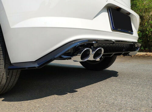 VW POLO AW1 REAR DIFFUSER UNDER BUMPER FOUR TIP ABS BLACK ..-