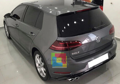 VW GOLF 7.5 2017- REAR DIFFUSER UNDER BUMPER FOUR TIP ABS BLACK