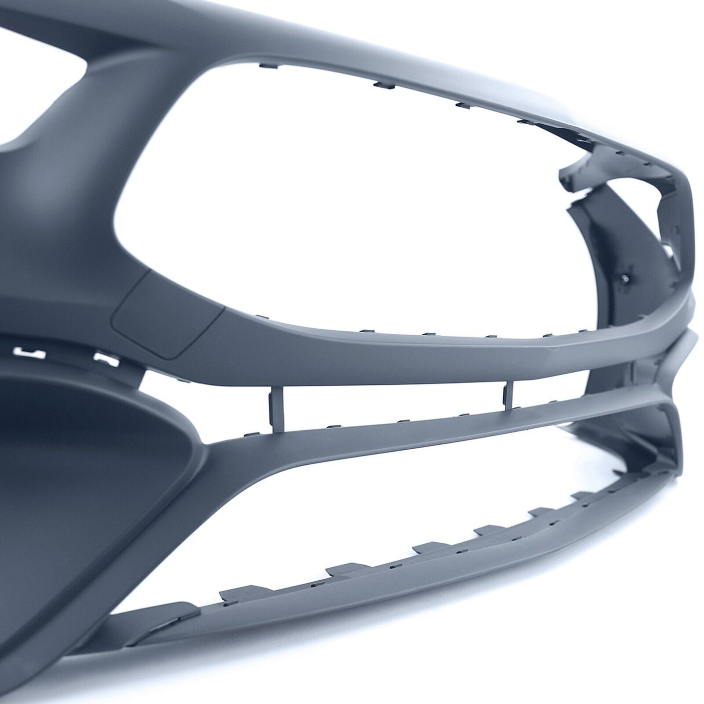 Sports bumper with radiator grille Gloss black for Mercedes CLA C118 from 19