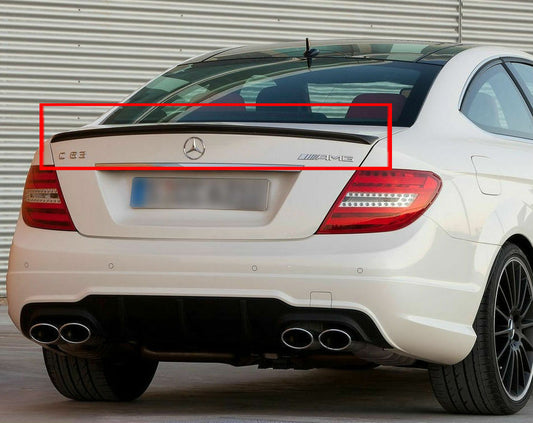 MERCEDES W204 SEDAN 2007-2012 REAR SPOILER HOOD LOOK C63 AMG