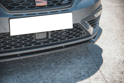 SPOILER UNDER FRONT BUMPER BLADE SEAT LEON 5F 2017+ CUPRA FR BLACK SPLITTER 