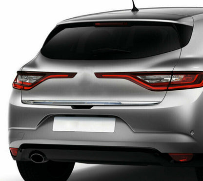 PIASTRA CROMATA PORTELLONE COFANO POSTERIORE RENAULT MEGANE 4 IV ACCIAIO INOX