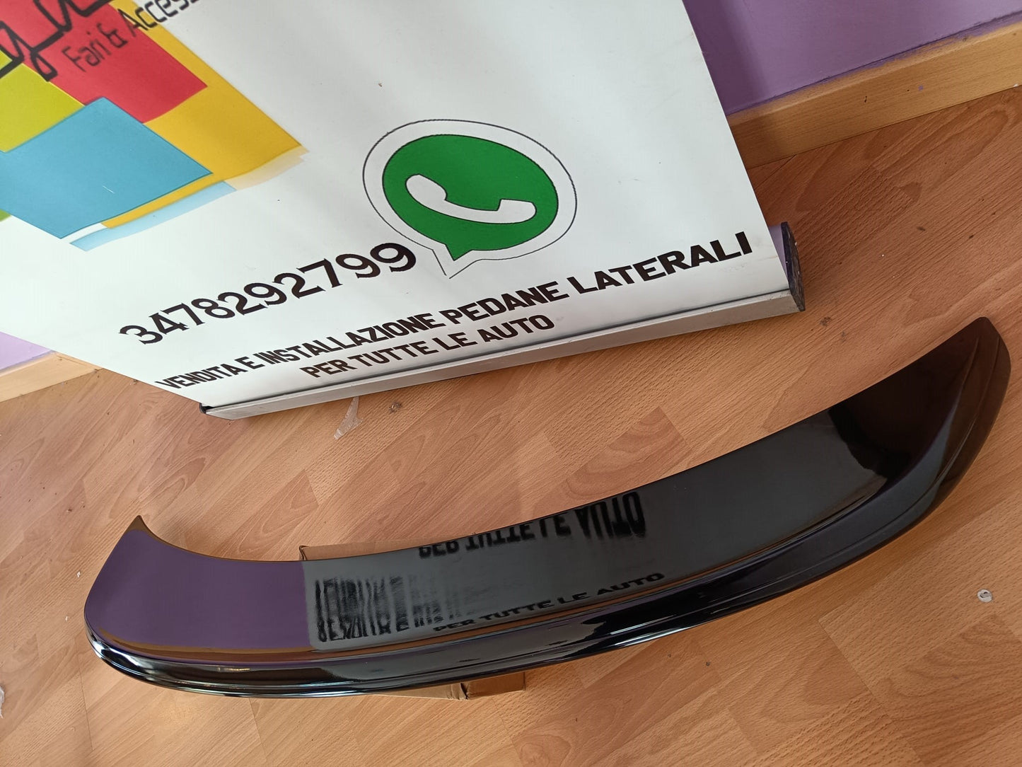 VW BEETLE 5C5 2011-2018 REAR HOOD SPOILER R LINE GLOSS BLACK 0284