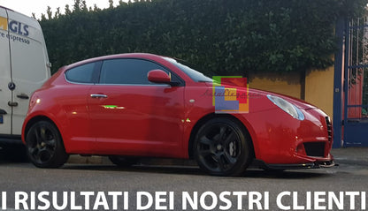 ALFA ROMEO MITO 2008+ SPOILER LAMA SOTTO PARAURTI ANTERIORE ABS NERO SPLITTER AUTOELEGANCERICAMBI