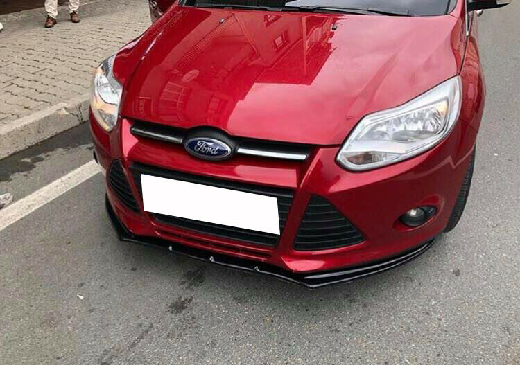 LIP SPOILER SOTTO PARAURTI ANTERIORE FORD FOCUS MK3 III 2011-2014 ABS NERO