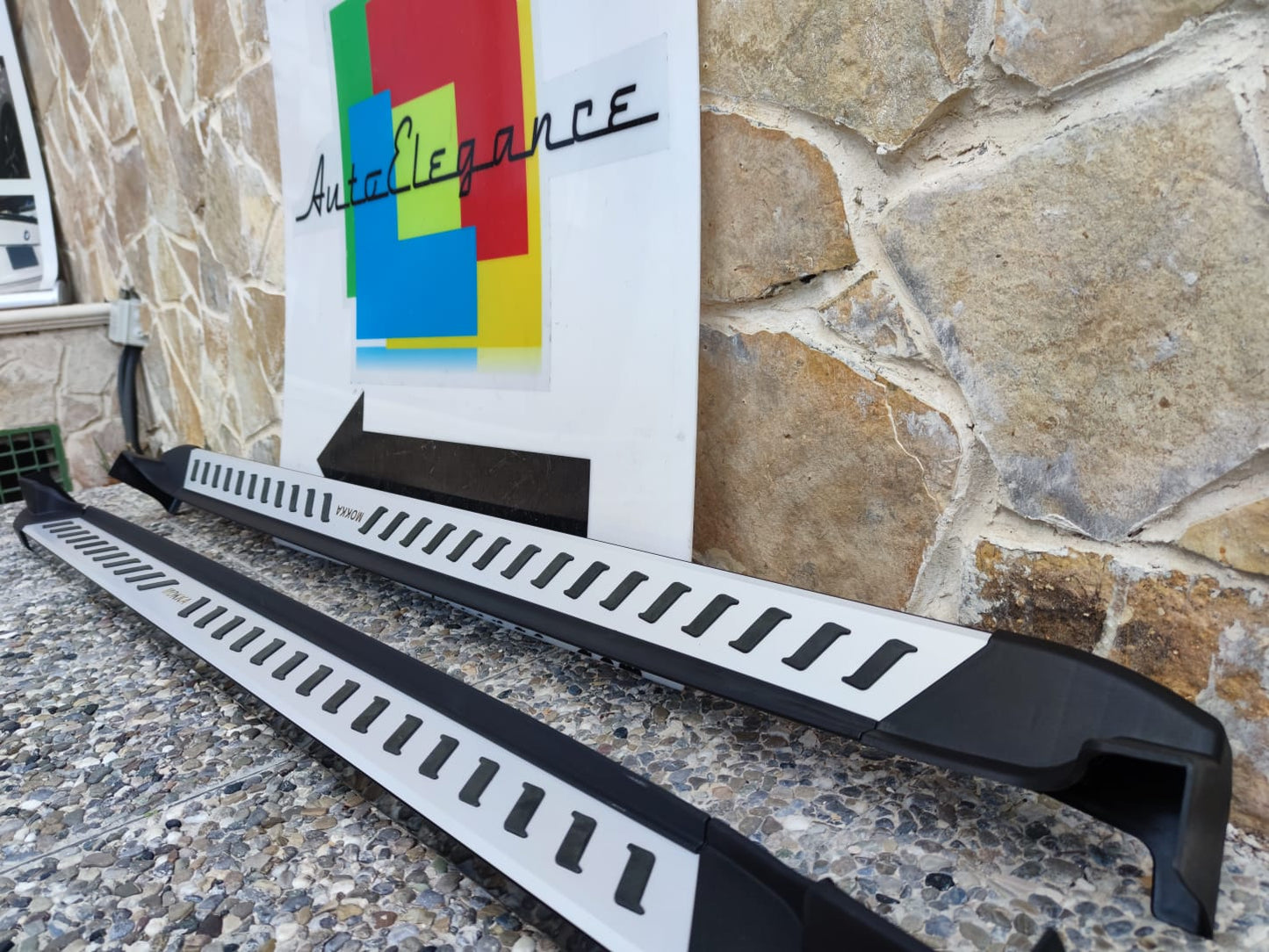 PEDANE LATERALI OPEL MOKKA / MOKKA X 2012+ SOTTO PORTA ANTISCIVOLO SPORT