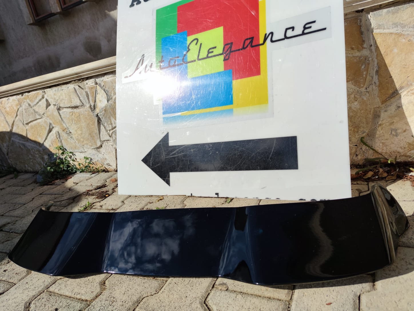 ALETTONE PER RENAULT CLIO 4 IV STANDARD 2012-2018 SPOILER TETTO NERO LUCIDO AUTOELEGANCERICAMBI