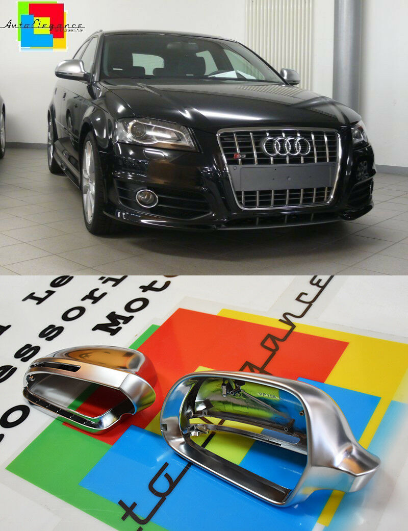 AUDI A3 SPORTBACK 3 PORTE 08-10 COPERTURE SATINATE SPECCHI - CALOTTE LOOK SLINE AUTOELEGANCERICAMBI
