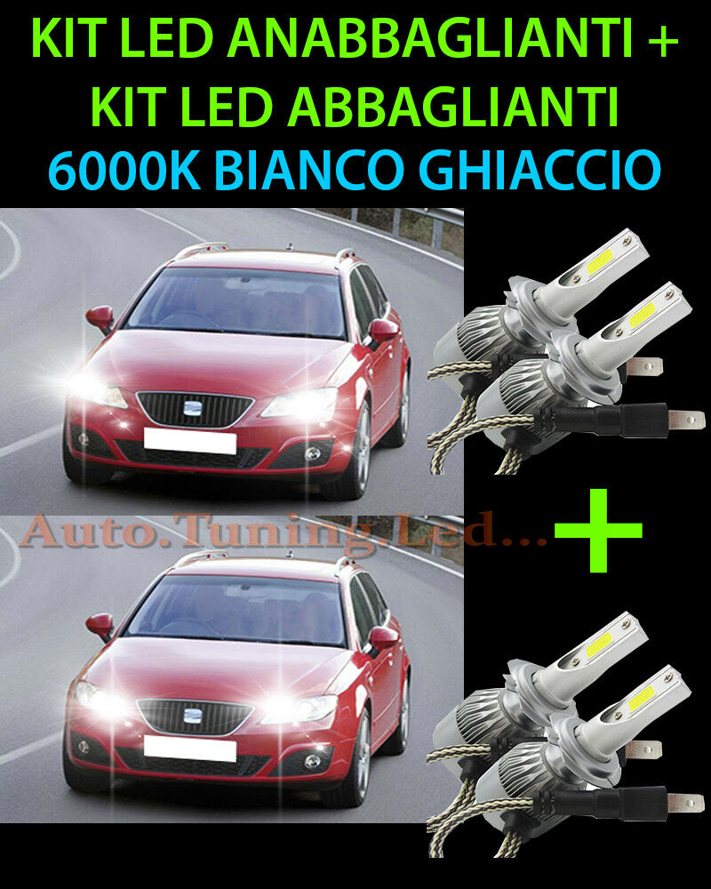 KIT LED LAMPADE ABBAGLIANTI & ANABBAGLIANTI PER SEAT EXEO 2008 IN POI -.