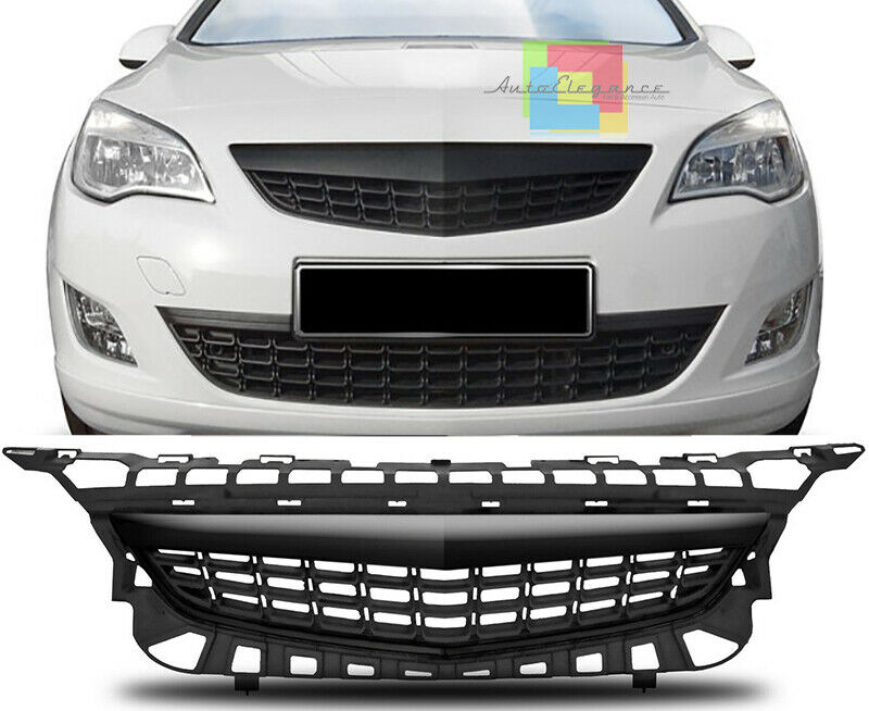 GRIGLIA ANTERIORE NERA SENZA LOGO OPEL ASTRA J 5 PORTE 2009-2012 MASCHERINA