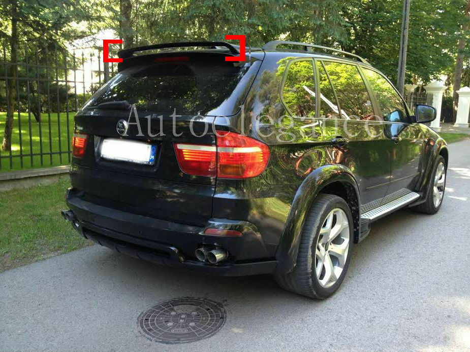 SPOILER TETTO PER BMW X5 E70 ALETTONE LUNOTTO POSTERIORE SPORTIVO -.