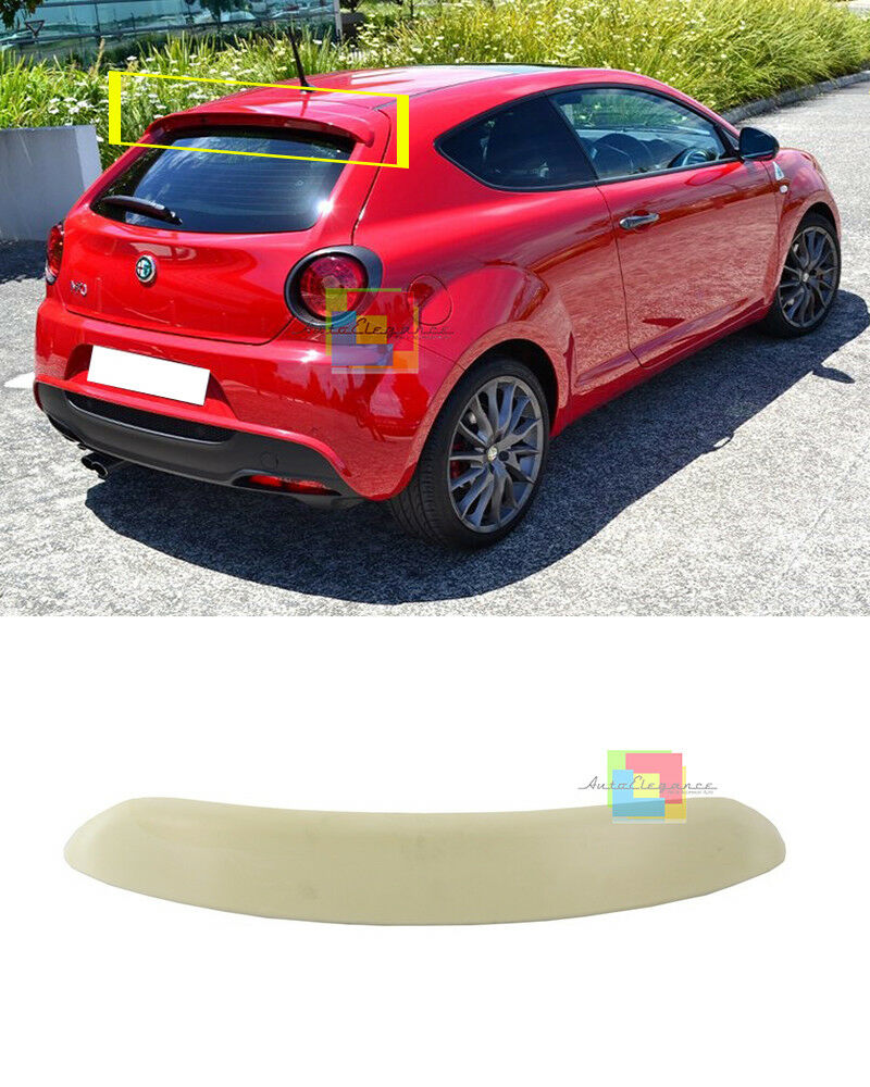 SPOILER POSTERIORE ALFA ROMEO MITO 2008-2016 SUL TETTO ALETTONE ABS .-.