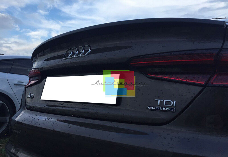 AUDI A5 SPORTBACK 2016+ SPOILER POSTERIORE COFANO LOOK S5 S LINE DEFLETTORE .-. AUTOELEGANCERICAMBI